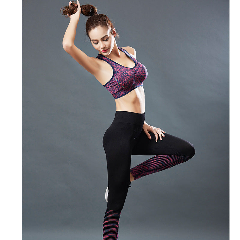 Sports bra suit yoga wear vest women's